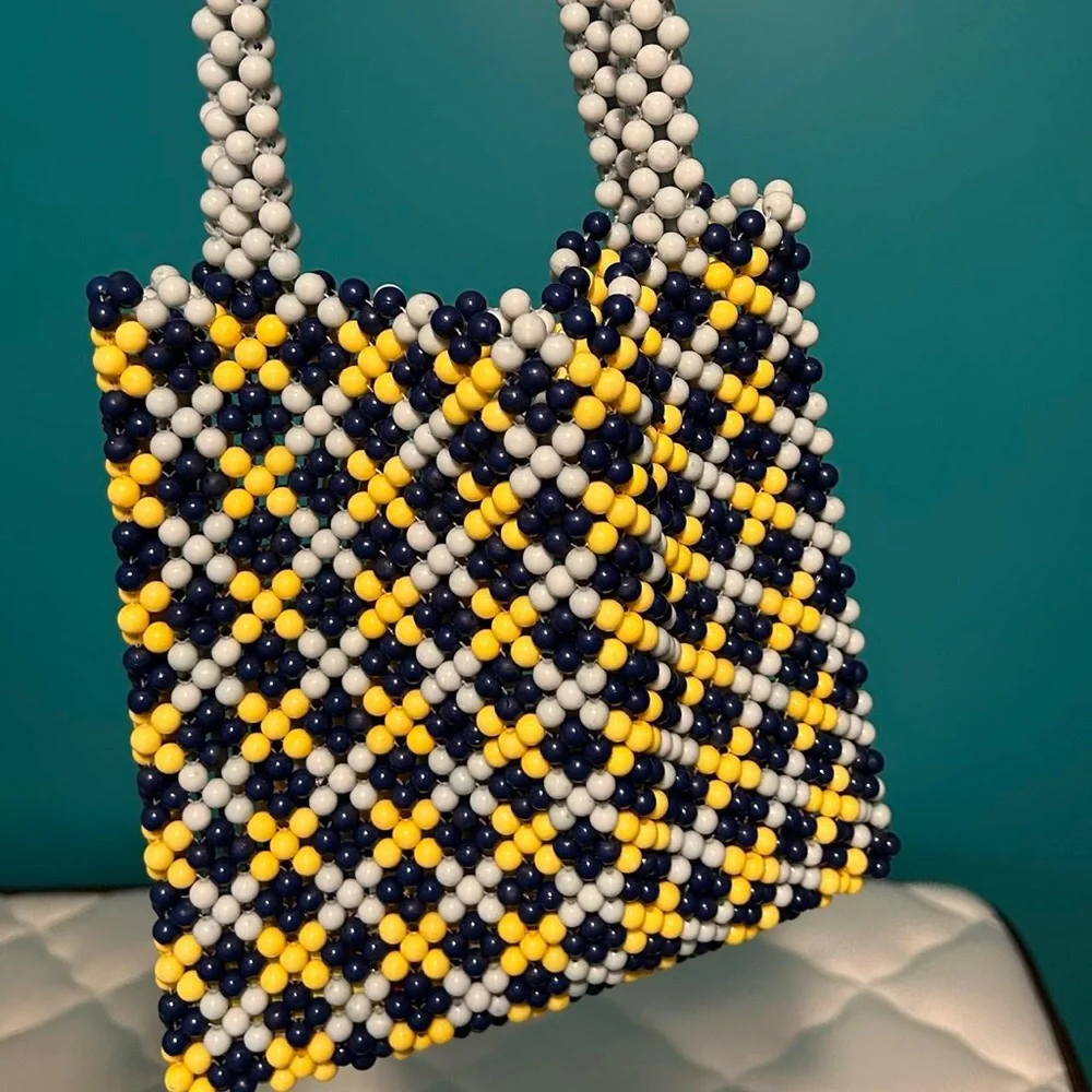 Mini Beaded Tote Bag - Picture 2 of 5